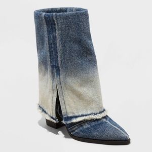 NIB Women's Calista Boots - Wild Fable™ Blue Denim Size 6